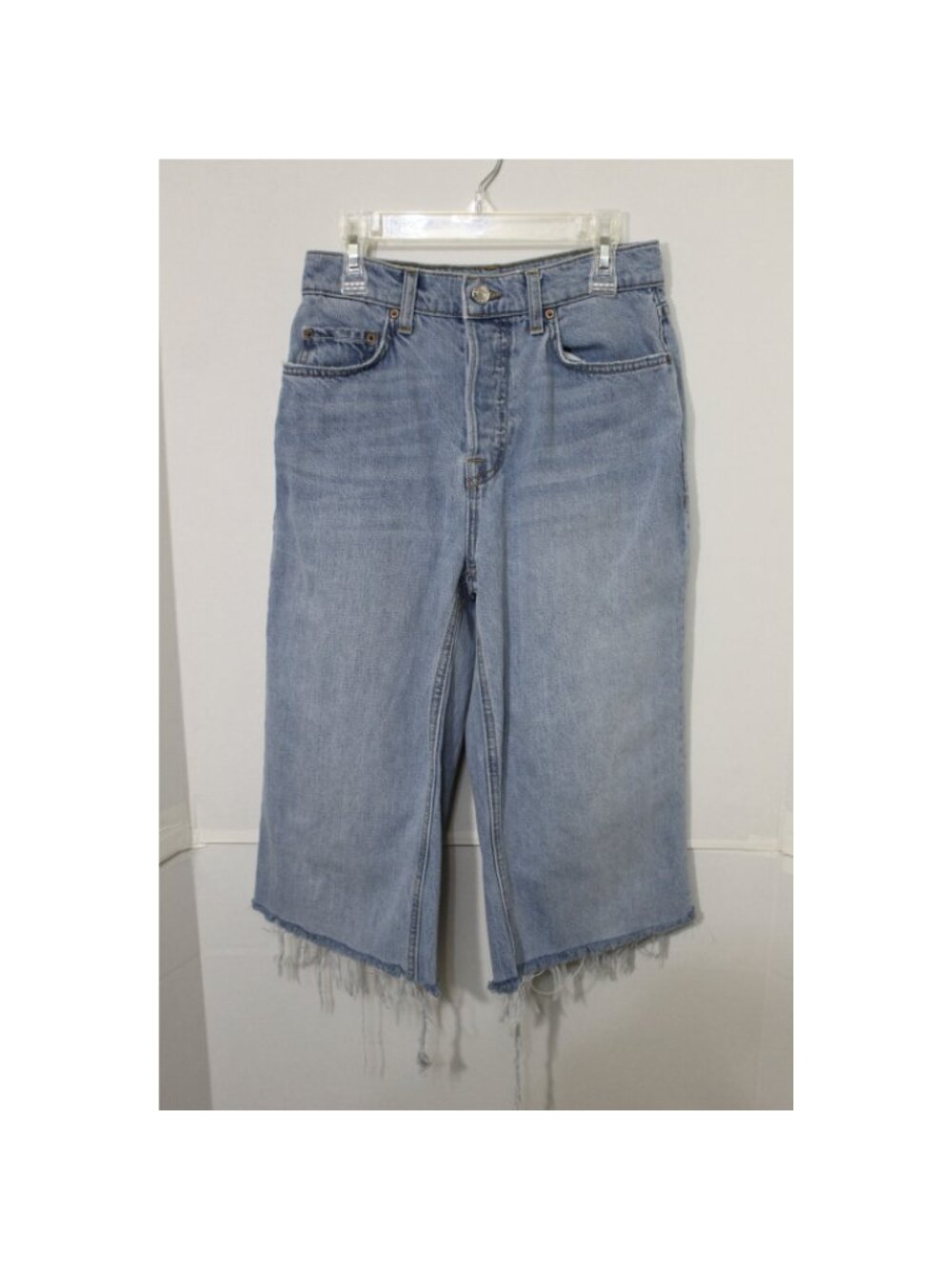 GRLFRND Bella Low Rise Boyfriend Jeans Santa Monica DIY Cutoff Shorts Size 24